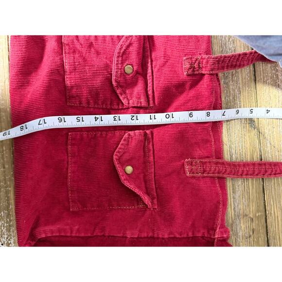 Y2K Bag Teen Vogue Preppy Boyfriend Grunge Vintage Corduroy Red - Picture 6 of 6